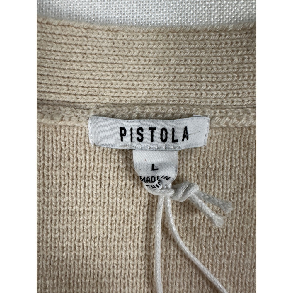 Pistola Audra Sweater Vest Soft Dove Beige Wool Cashmere Blend‎ P00061111YV L - Picture 4 of 8